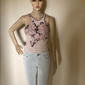 Linda Loudermilk fishnet long tank